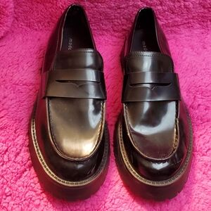 Madden Girl chunky loafers black size 11
